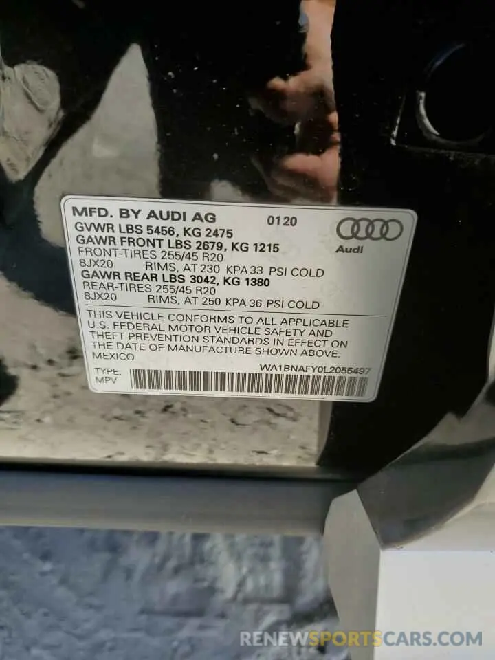 12 Photograph of a damaged car WA1BNAFY0L2055497 AUDI Q5 2020