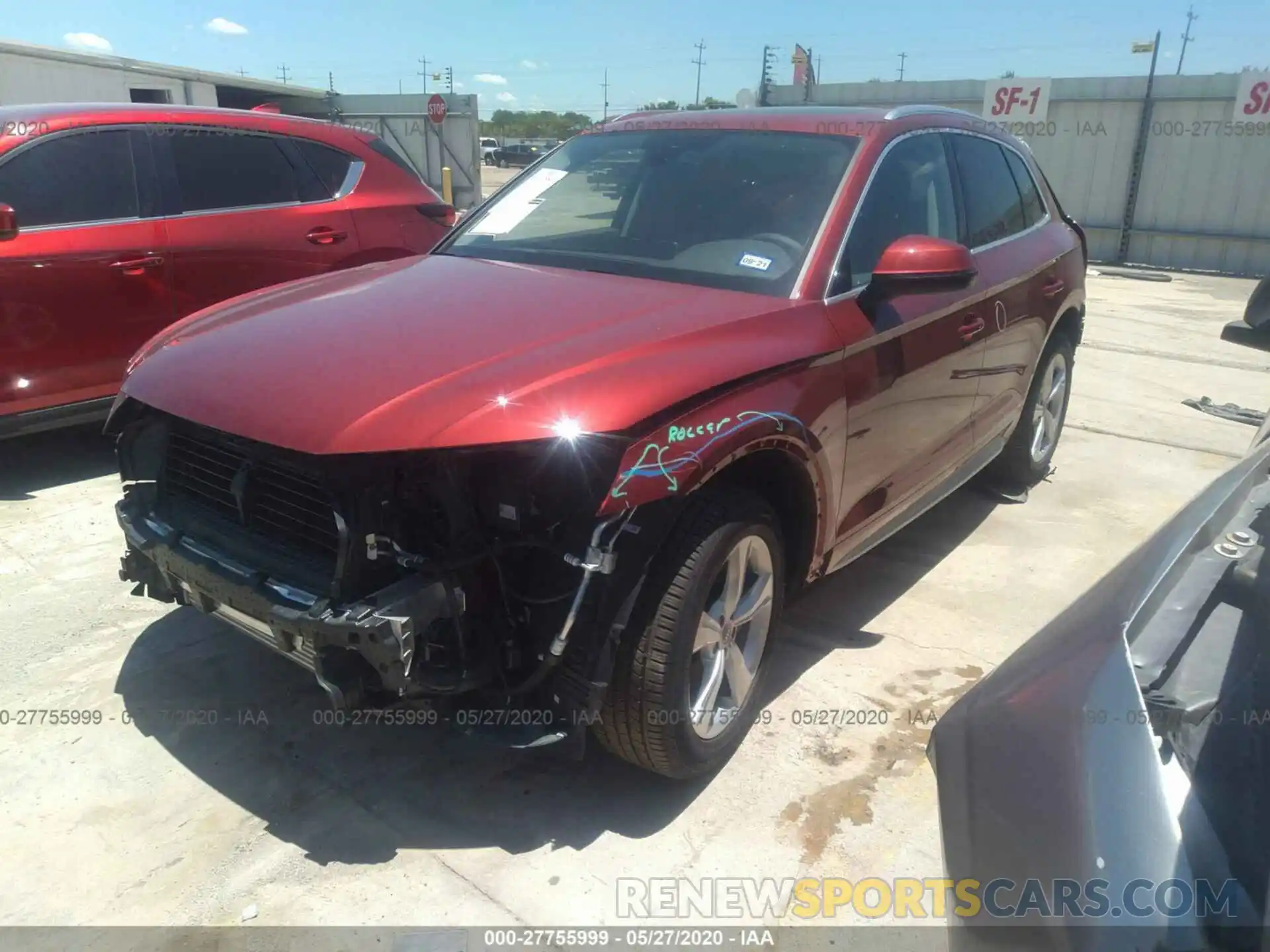 2 Photograph of a damaged car WA1BNAFY5L2007672 AUDI Q5 2020