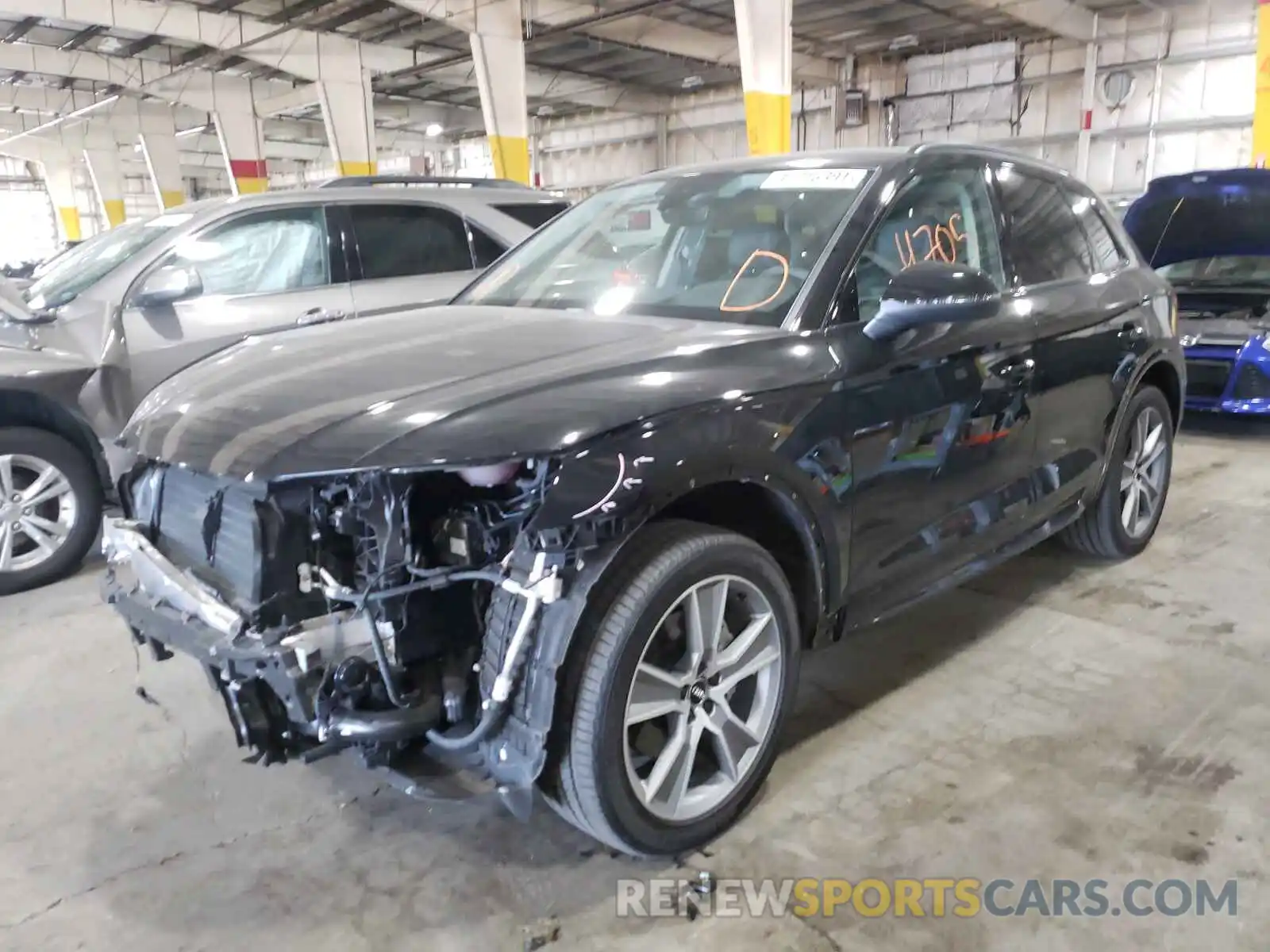 2 Photograph of a damaged car WA1CNAFY5L2055578 AUDI Q5 2020