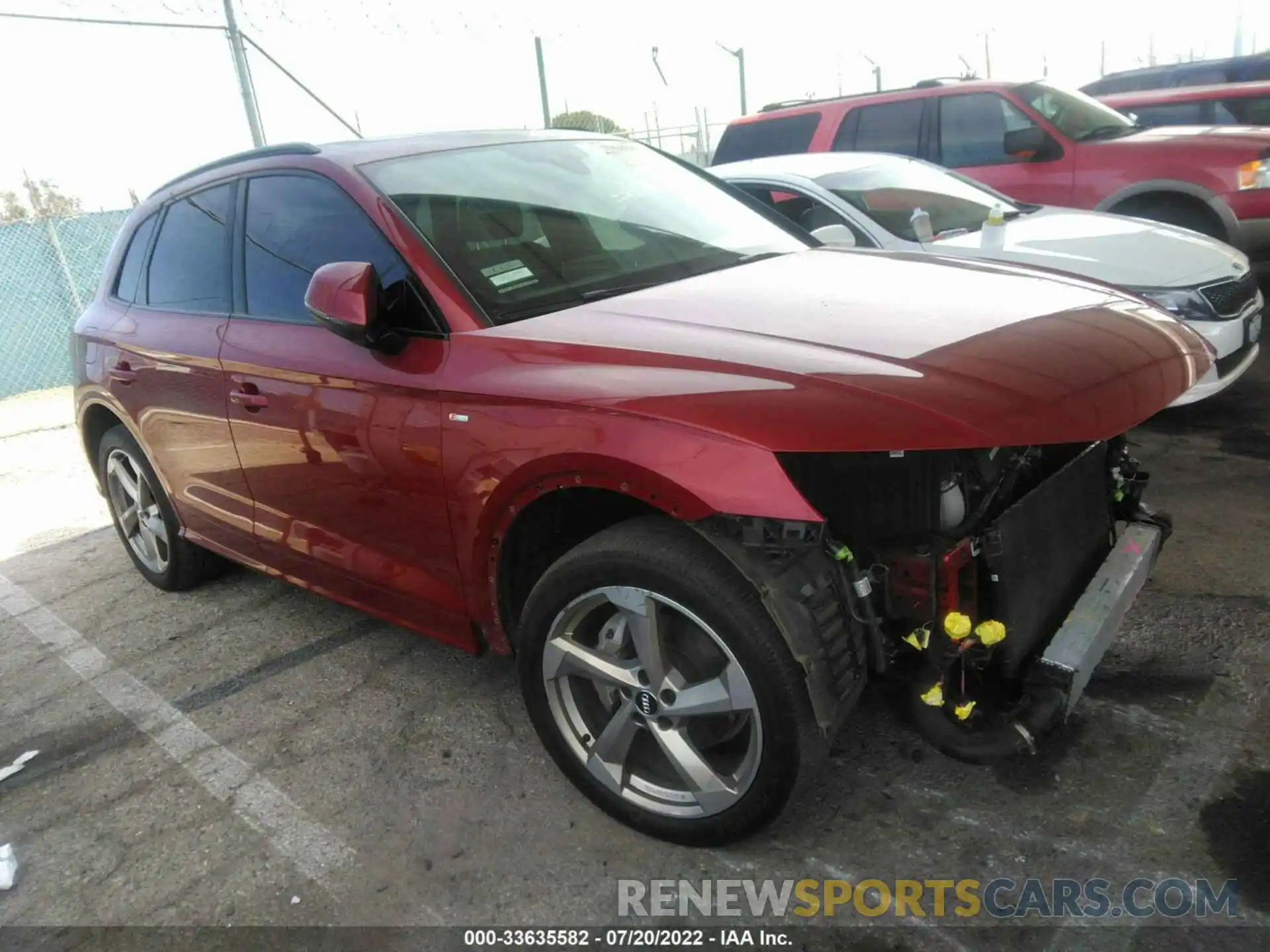 1 Photograph of a damaged car WA1ENAFY0L2074340 AUDI Q5 2020