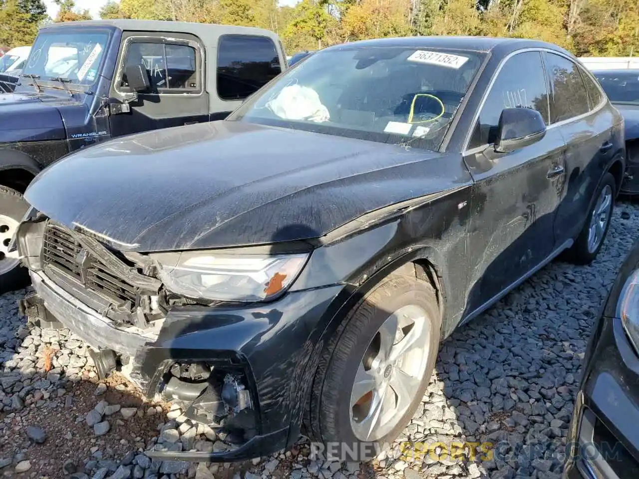 2 Photograph of a damaged car WA15AAFY1M2125616 AUDI Q5 2021