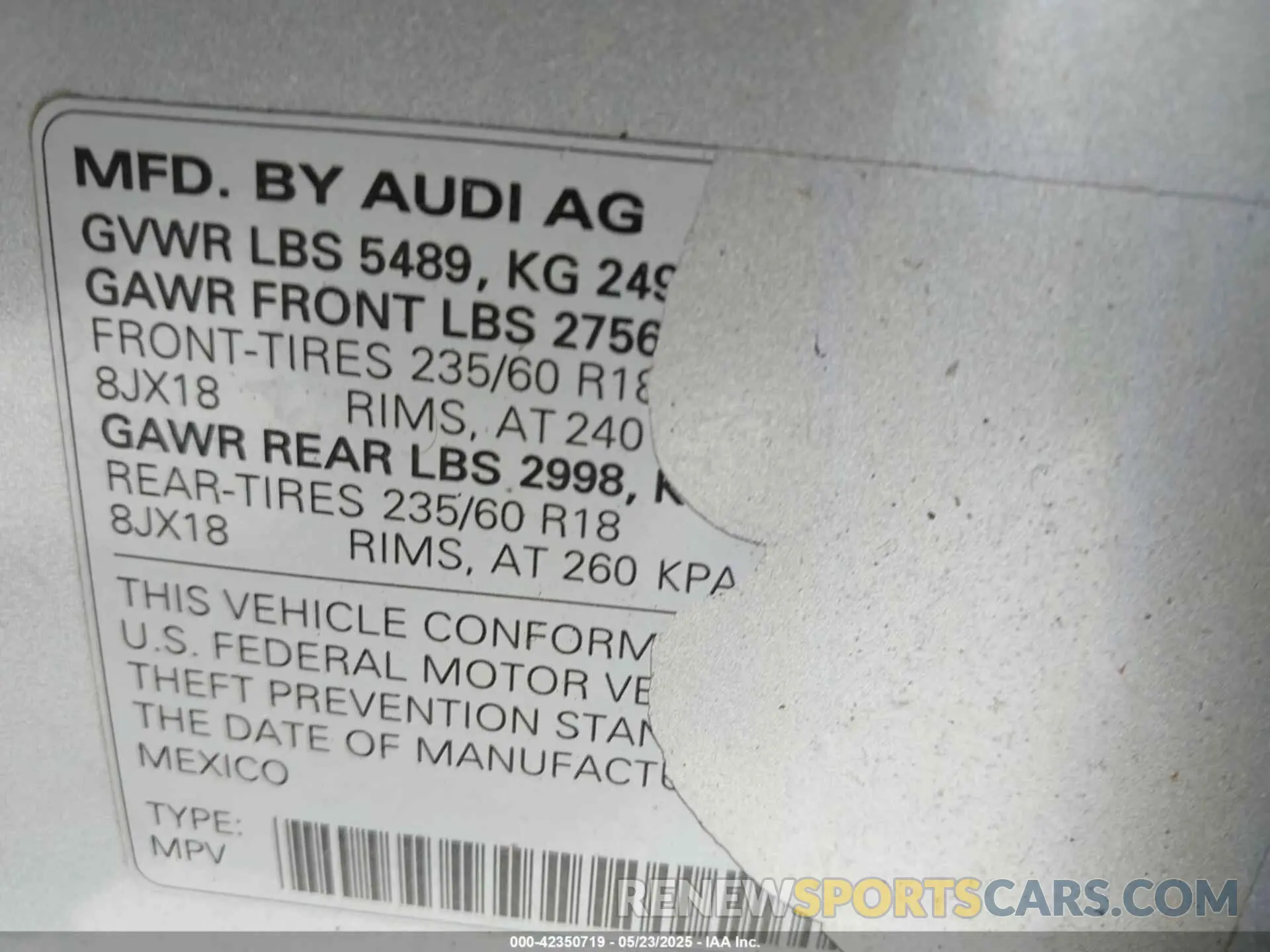 9 Photograph of a damaged car WA1AAAFY0M2002243 AUDI Q5 2021