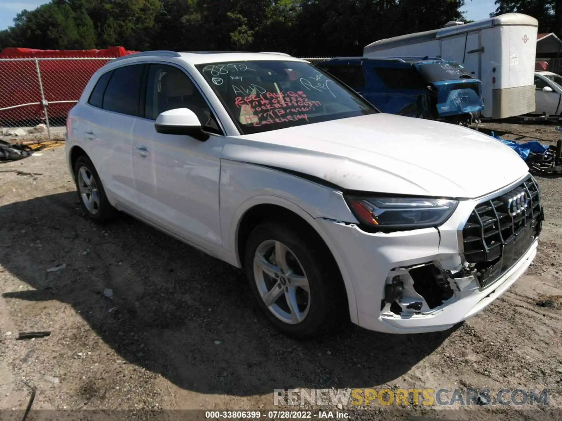 1 Photograph of a damaged car WA1AAAFY9M2058892 AUDI Q5 2021