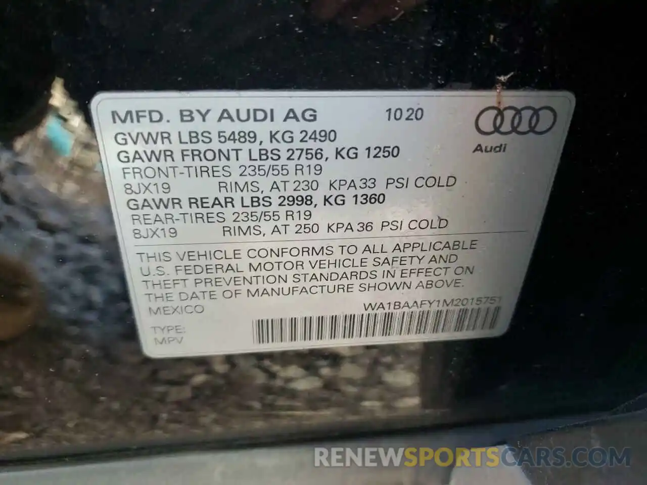 13 Photograph of a damaged car WA1BAAFY1M2015751 AUDI Q5 2021