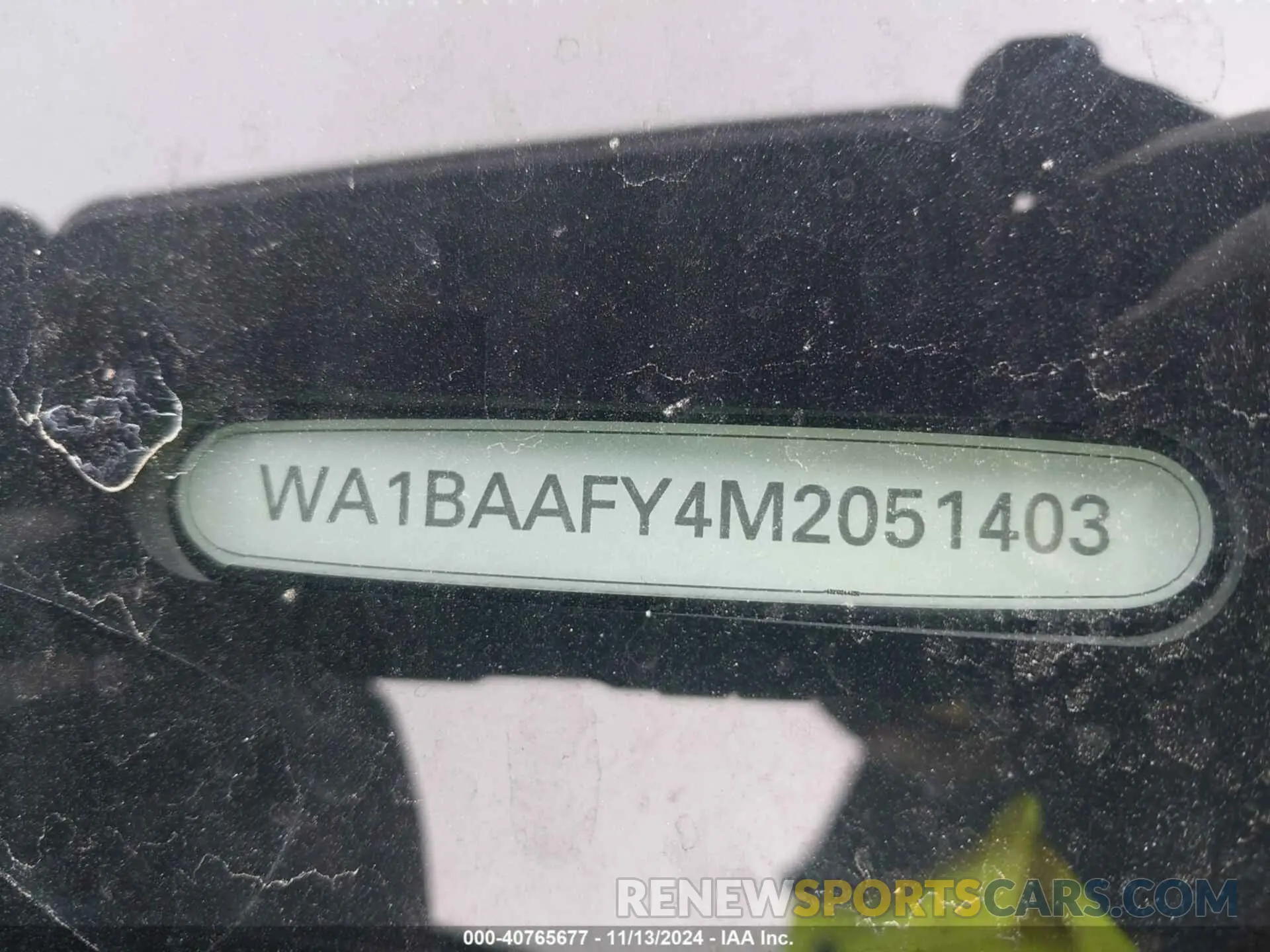 9 Photograph of a damaged car WA1BAAFY4M2051403 AUDI Q5 2021