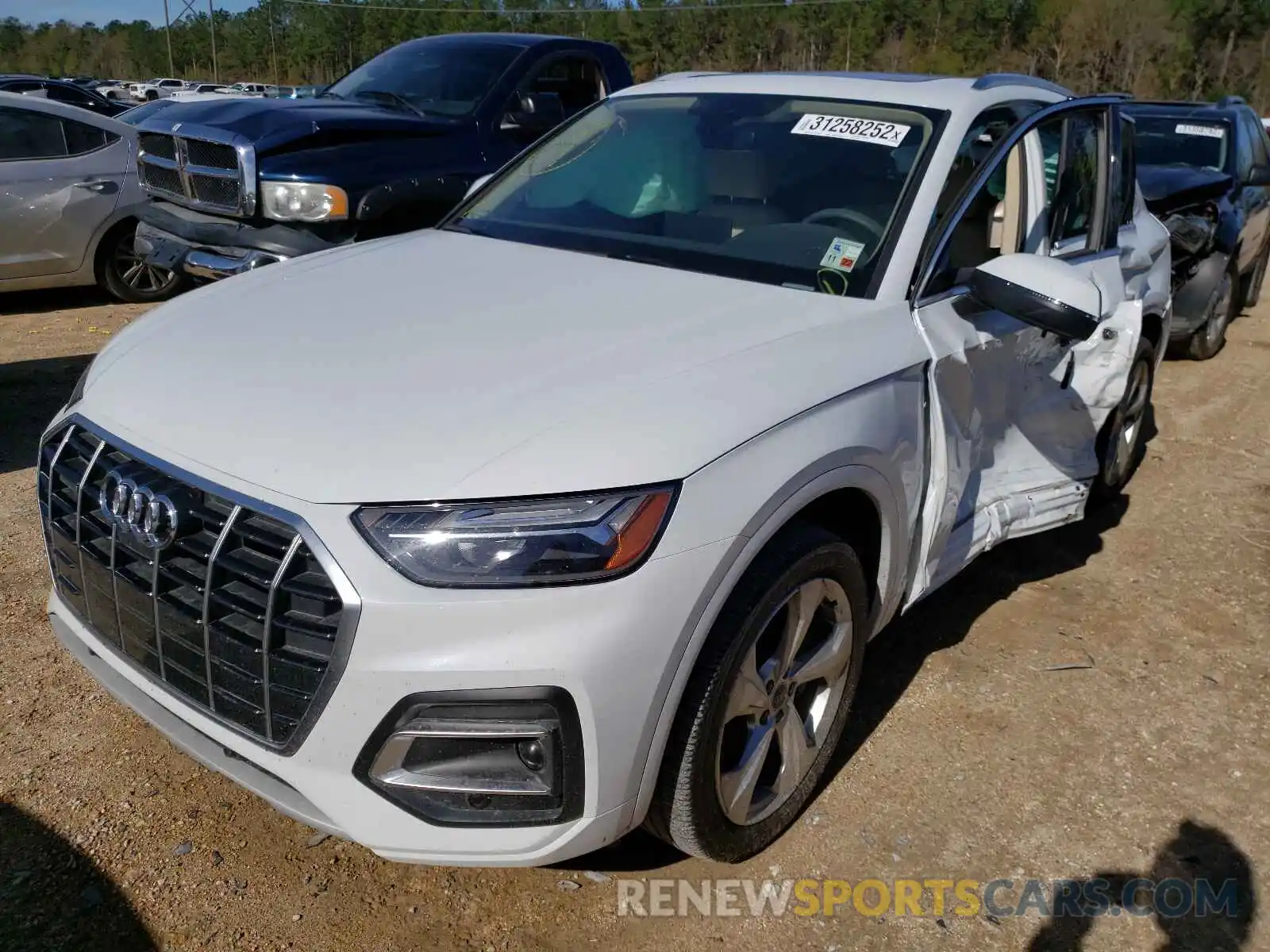 2 Photograph of a damaged car WA1BAAFYXM2012539 AUDI Q5 2021