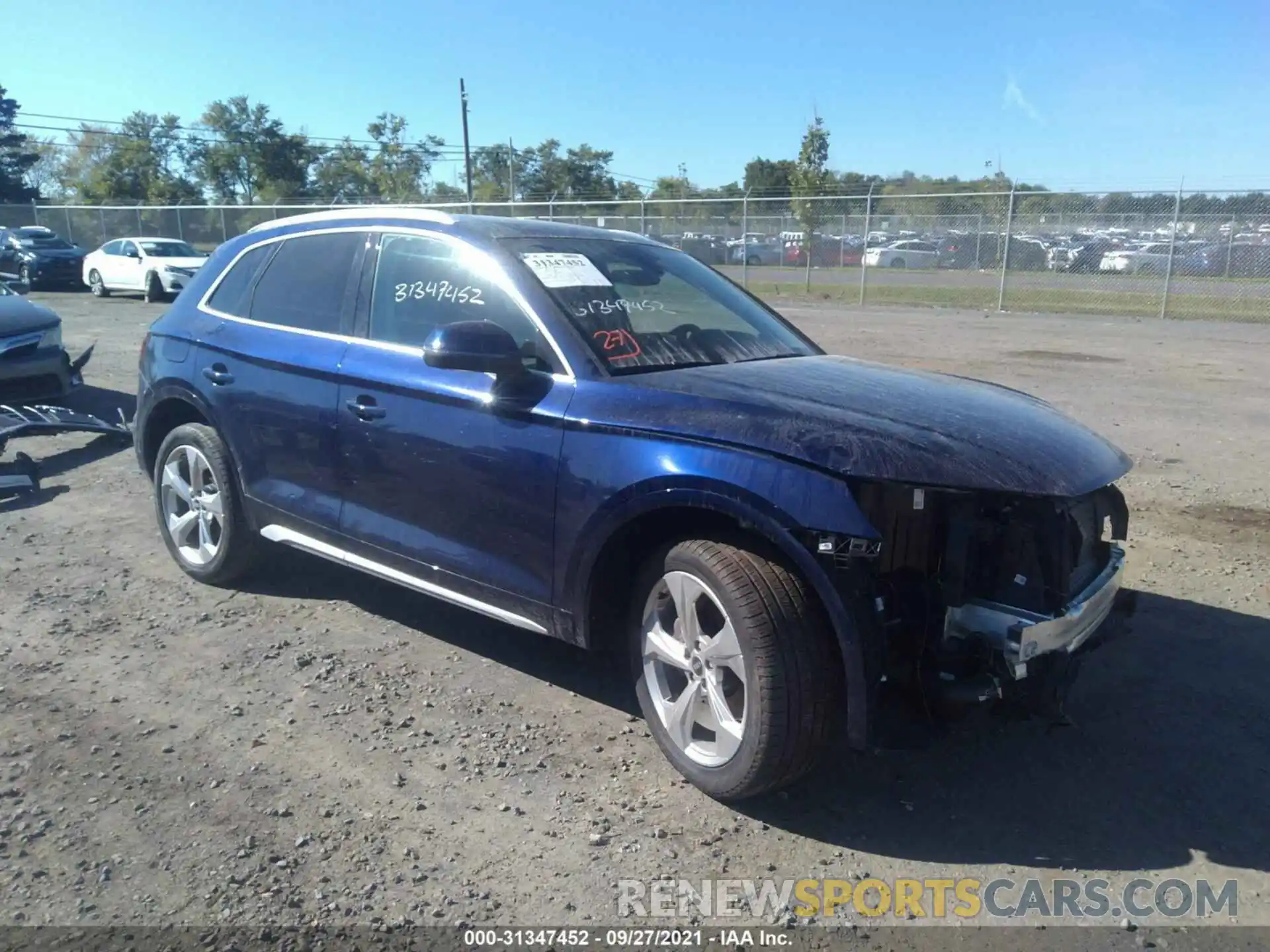 1 Photograph of a damaged car WA1BAAFYXM2015540 AUDI Q5 2021