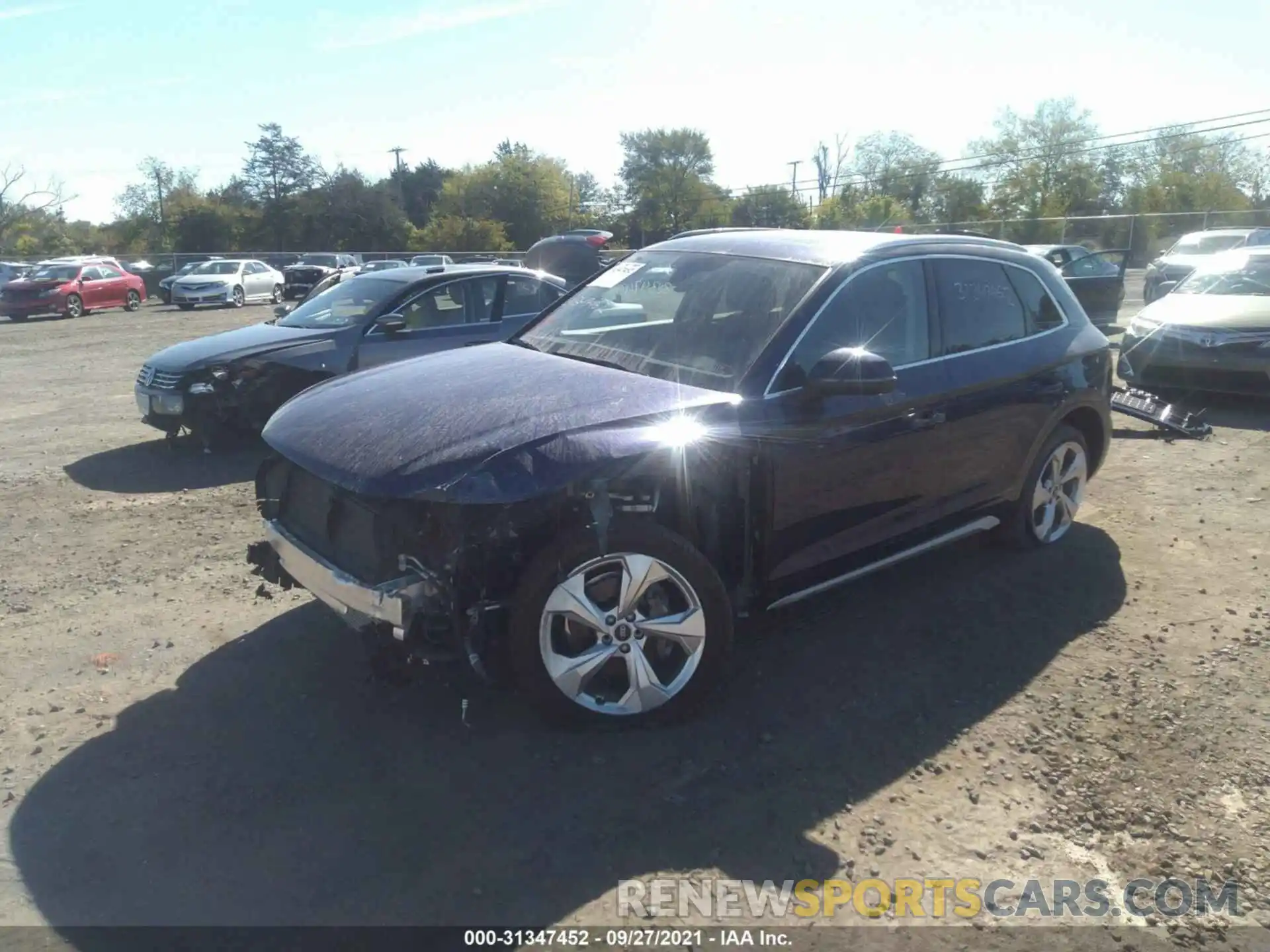 2 Photograph of a damaged car WA1BAAFYXM2015540 AUDI Q5 2021