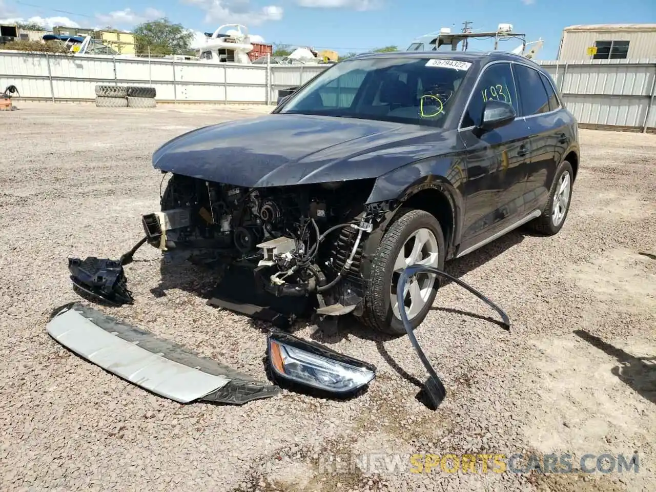 2 Photograph of a damaged car WA1BAAFYXM2032256 AUDI Q5 2021