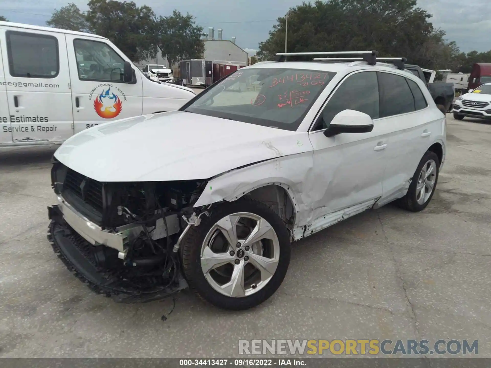 2 Photograph of a damaged car WA1CAAFY7M2056406 AUDI Q5 2021