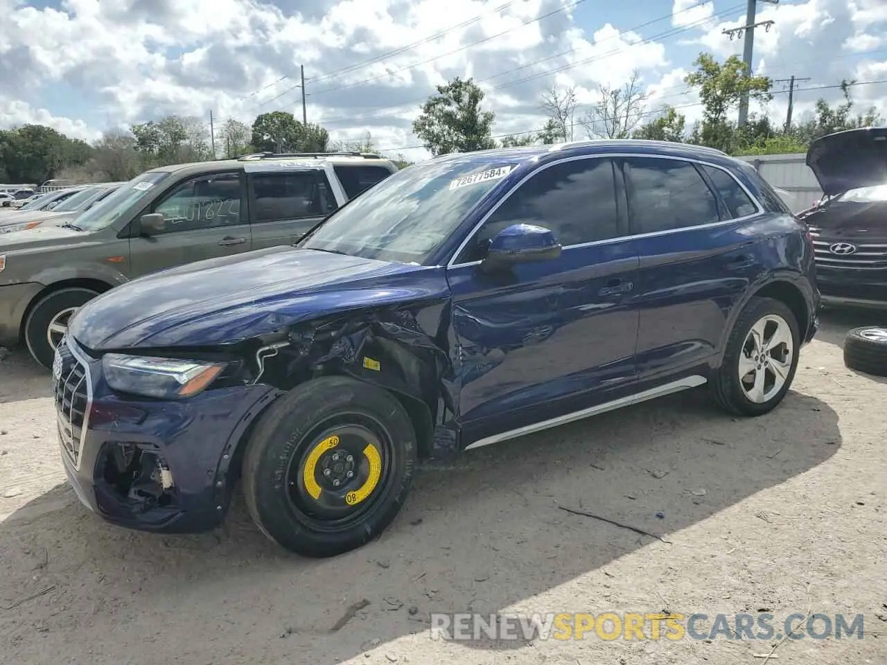 1 Photograph of a damaged car WA1CAAFY9M2016747 AUDI Q5 2021