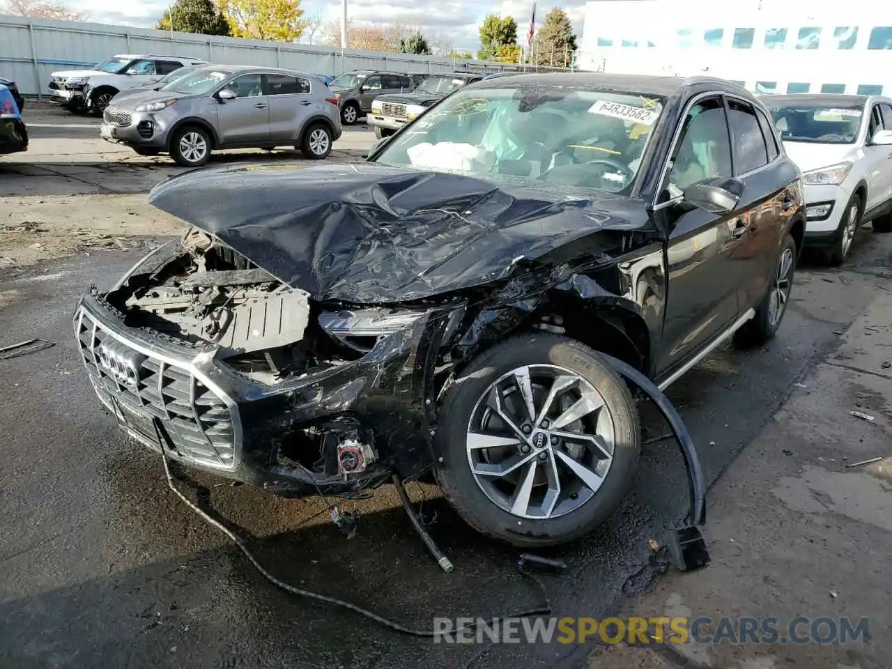 2 Photograph of a damaged car WA1CAAFYXM2058148 AUDI Q5 2021