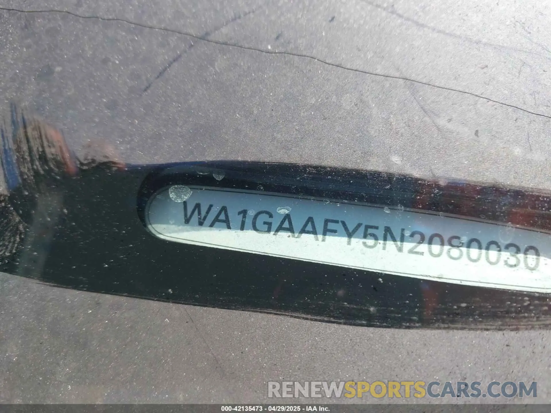 9 Photograph of a damaged car WA1GAAFY5N2080030 AUDI Q5 2022