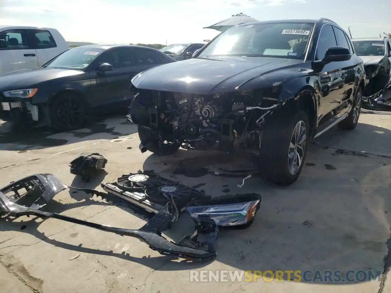 2 Photograph of a damaged car WA1GAAFY6N2050034 AUDI Q5 2022