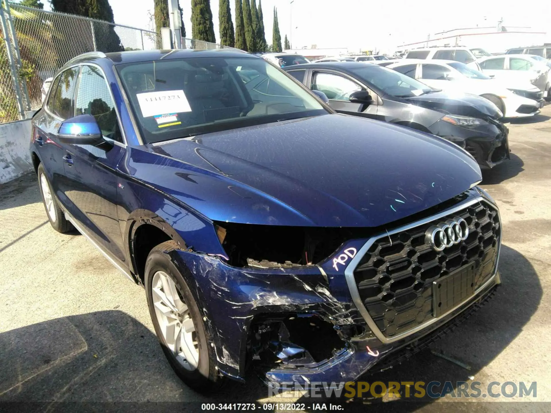 1 Photograph of a damaged car WA1GAAFY8N2065991 AUDI Q5 2022