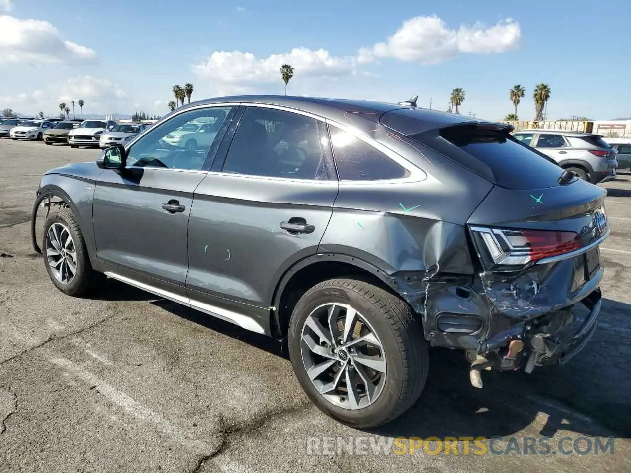 2 Photograph of a damaged car WA14AAFY3P2042558 AUDI Q5 2023