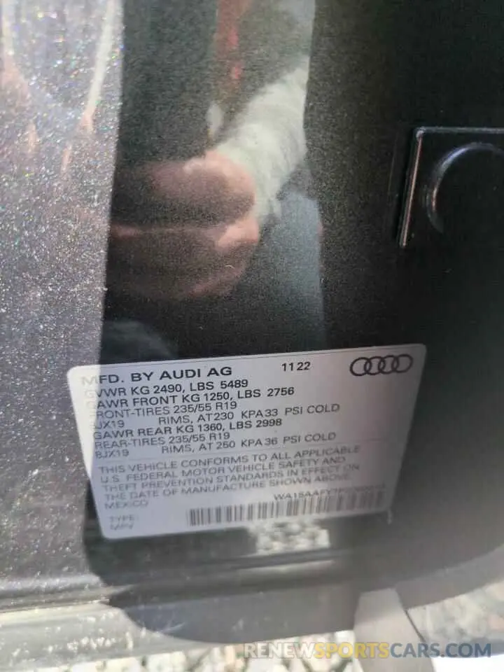 14 Photograph of a damaged car WA15AAFY7P2060419 AUDI Q5 2023