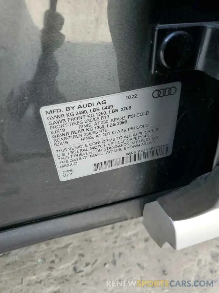 13 Photograph of a damaged car WA1EAAFY6P2052165 AUDI Q5 2023