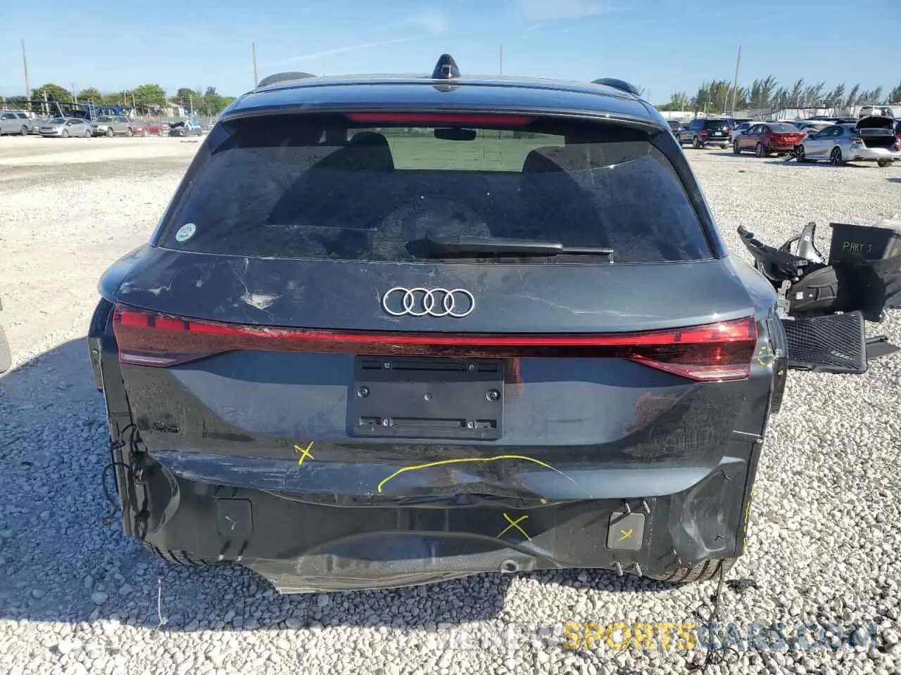 6 Photograph of a damaged car WA124BGF4SA016972 AUDI Q6 E-TRON 2025