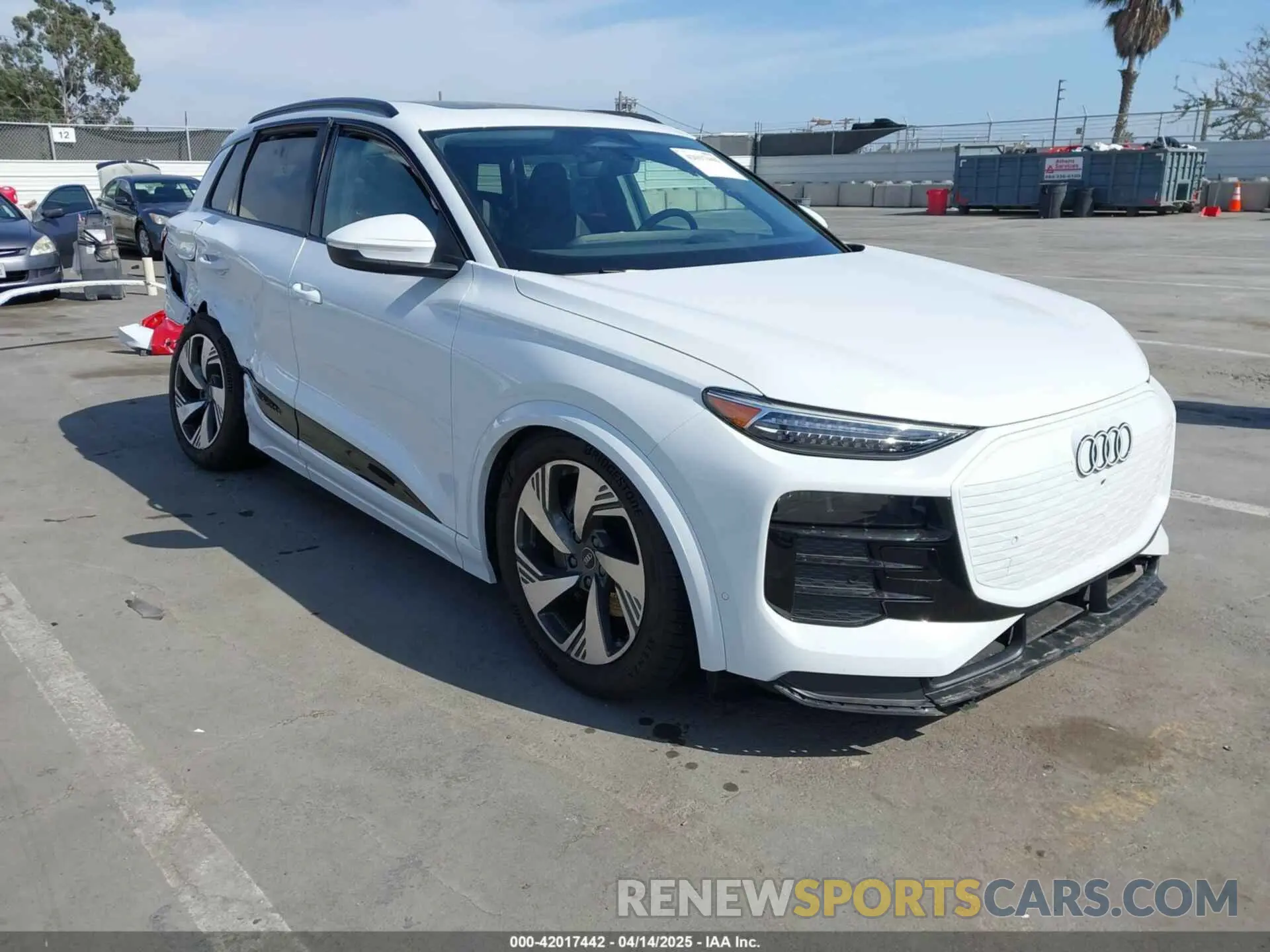 1 Photograph of a damaged car WA134BGF6SA003340 AUDI Q6 E-TRON 2025