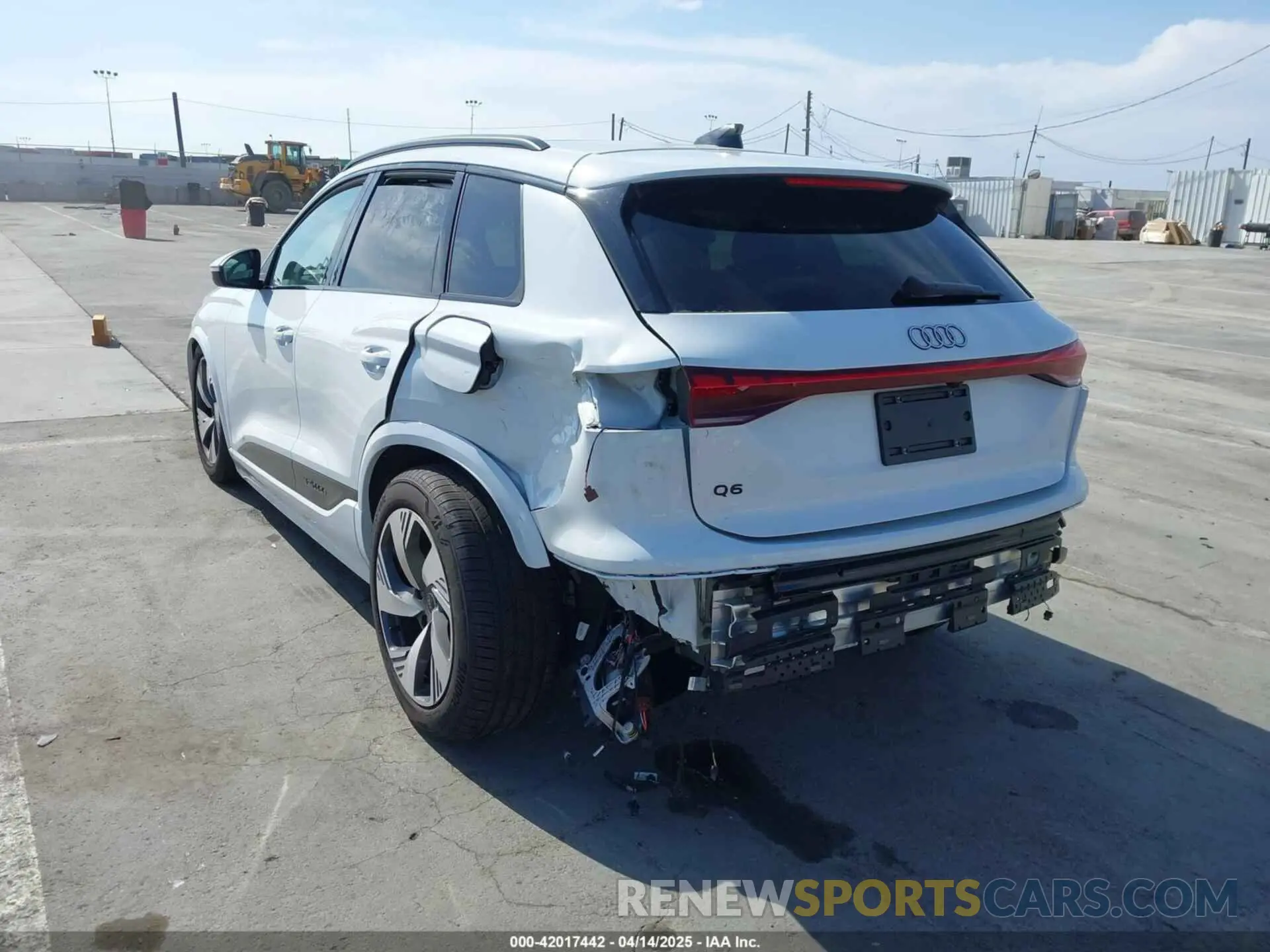 6 Photograph of a damaged car WA134BGF6SA003340 AUDI Q6 E-TRON 2025