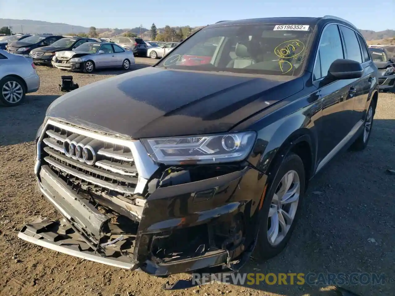 2 Photograph of a damaged car WA1AAAF77KD008260 AUDI Q7 2019