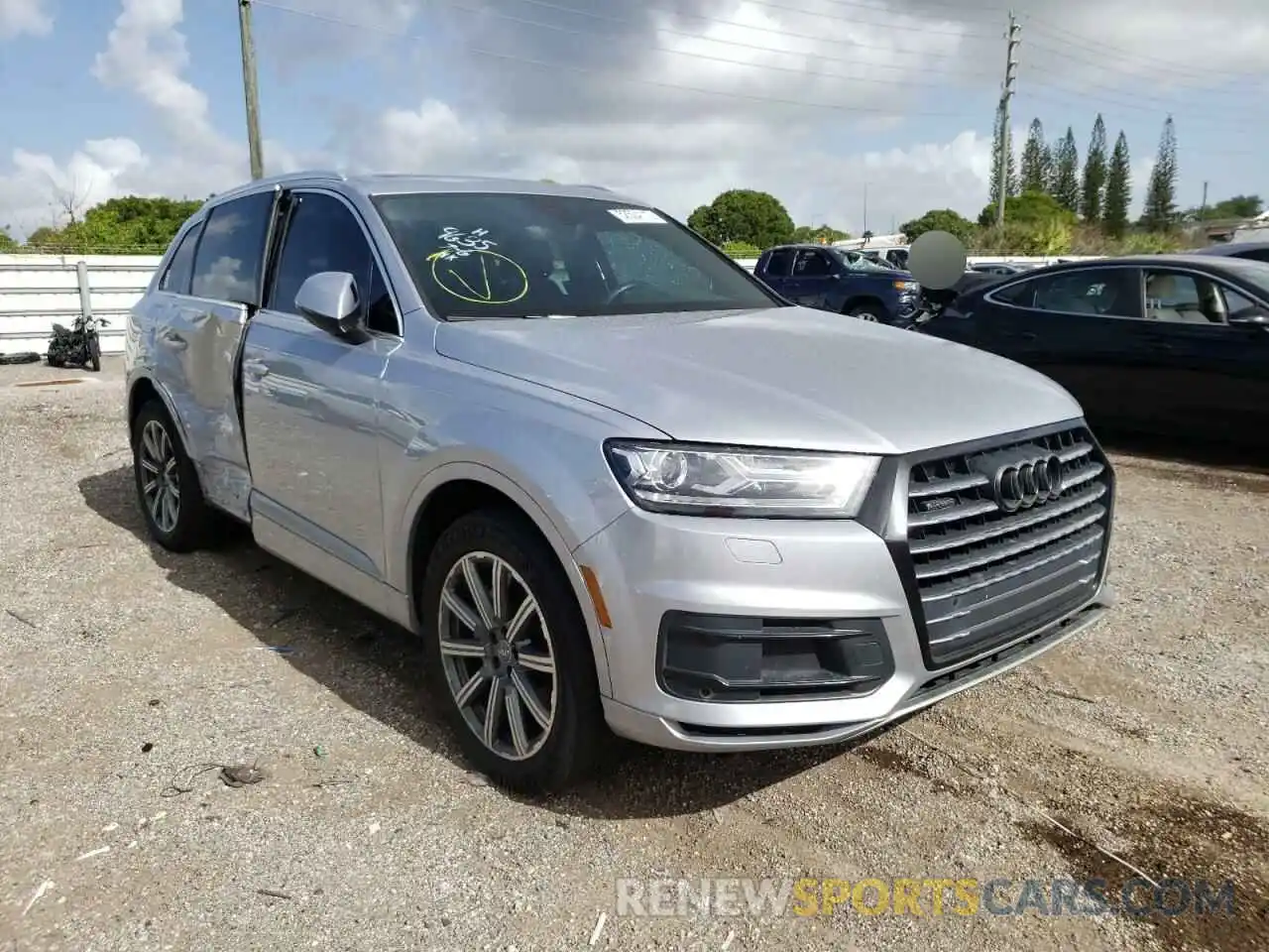 1 Photograph of a damaged car WA1AHAF73KD029635 AUDI Q7 2019