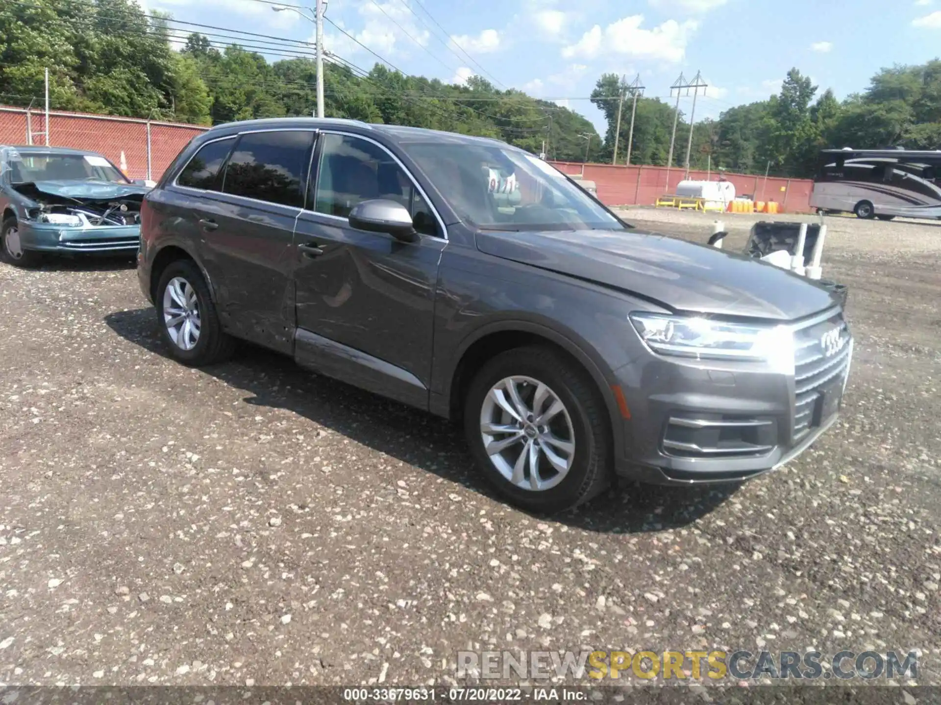 1 Photograph of a damaged car WA1AHAF74KD015758 AUDI Q7 2019