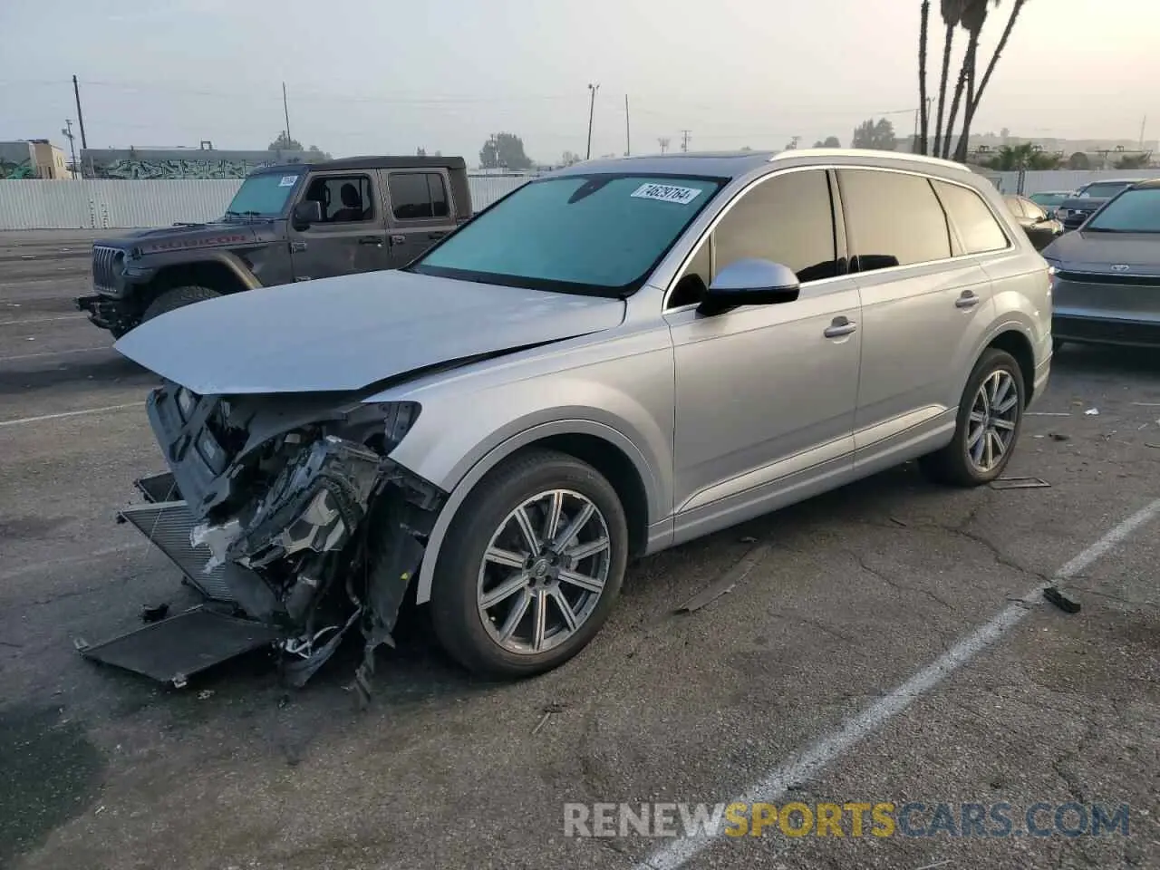 1 Photograph of a damaged car WA1AHAF74KD041874 AUDI Q7 2019
