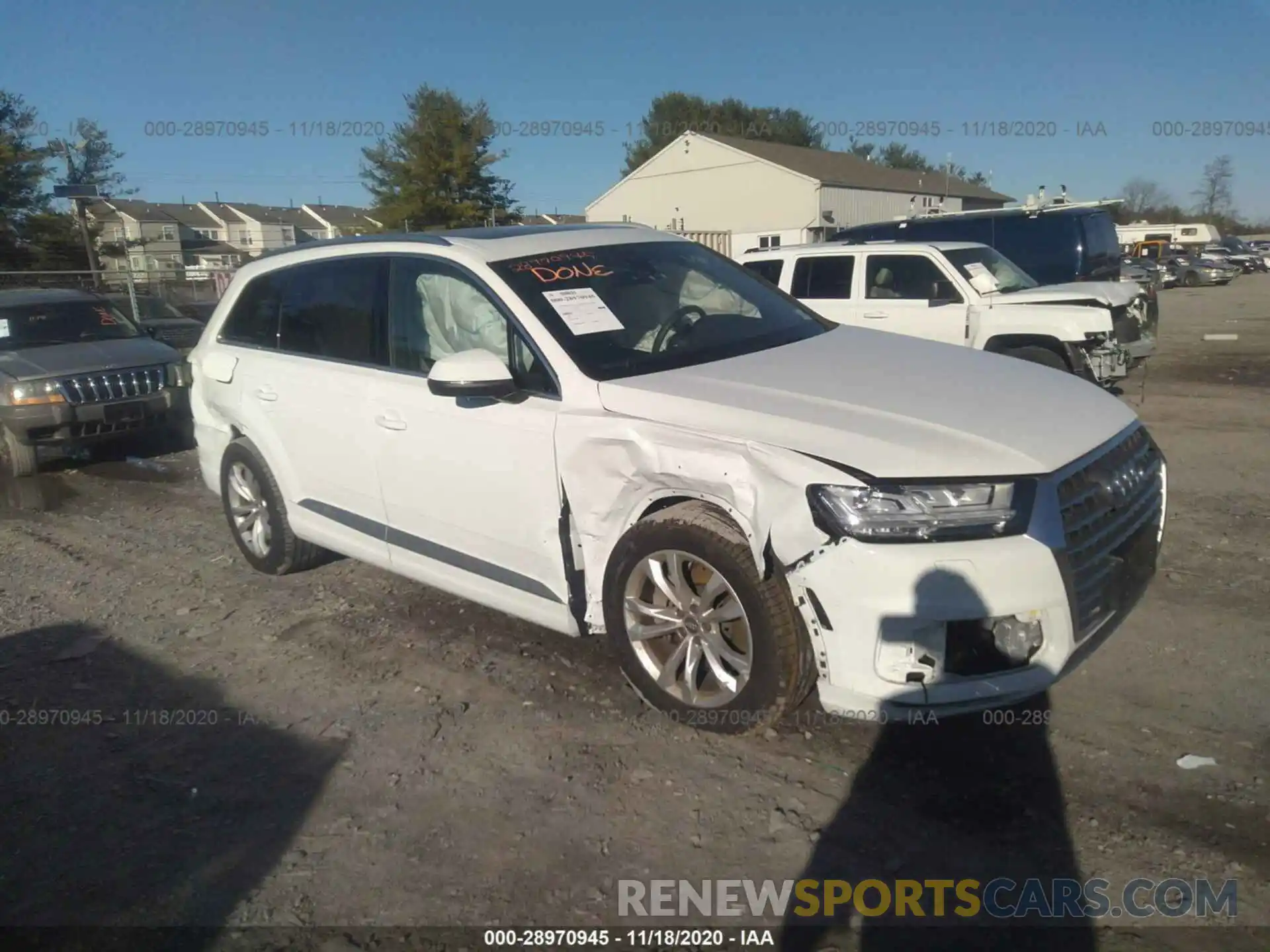 1 Photograph of a damaged car WA1AHAF75KD047831 AUDI Q7 2019