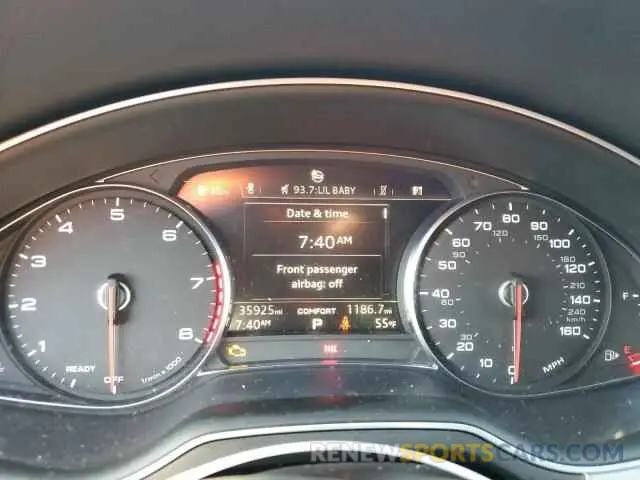 9 Photograph of a damaged car WA1AHAF76KD017799 AUDI Q7 2019