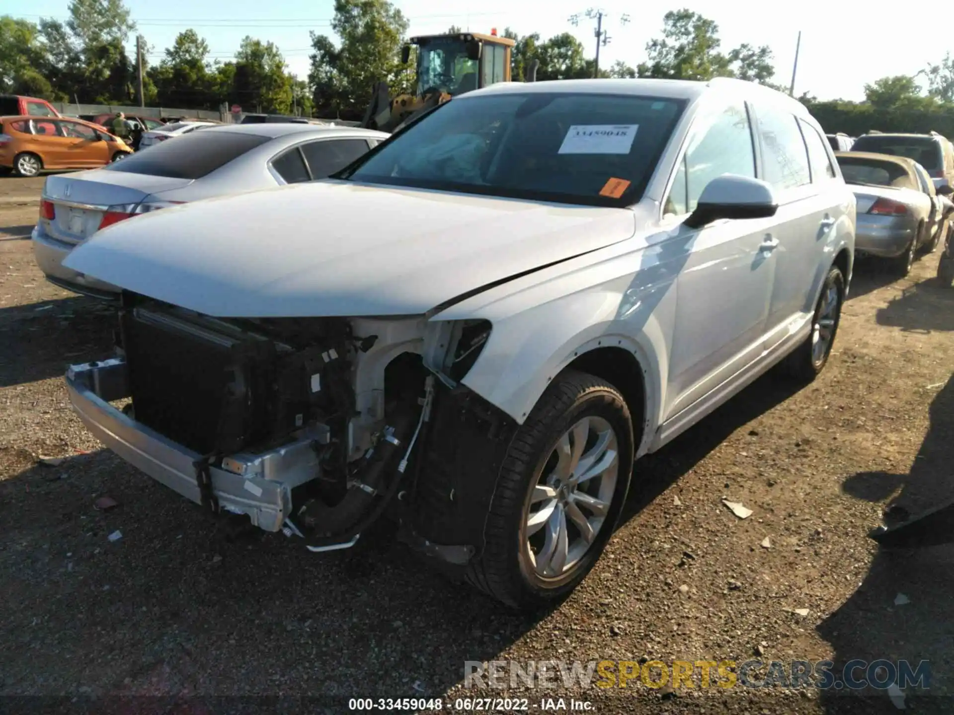 2 Photograph of a damaged car WA1AHAF77KD032599 AUDI Q7 2019