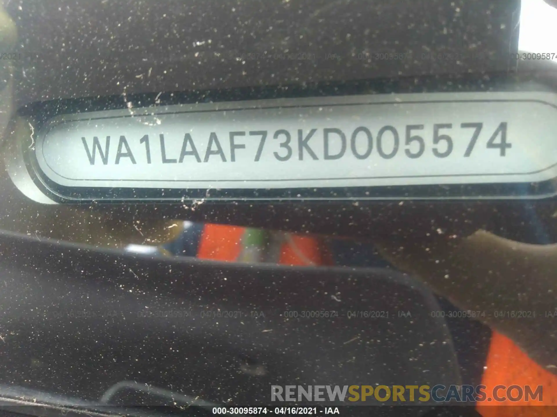 9 Photograph of a damaged car WA1LAAF73KD005574 AUDI Q7 2019