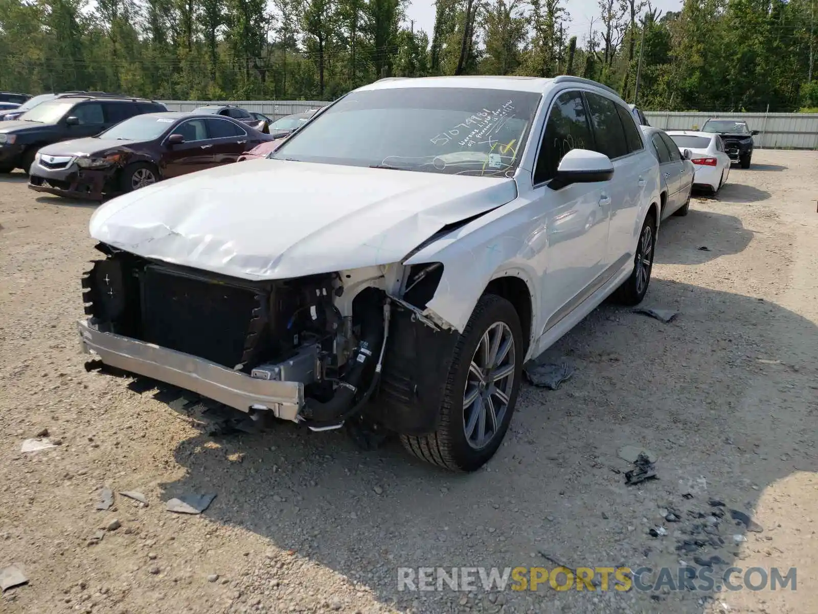 2 Photograph of a damaged car WA1LHAF71KD042540 AUDI Q7 2019