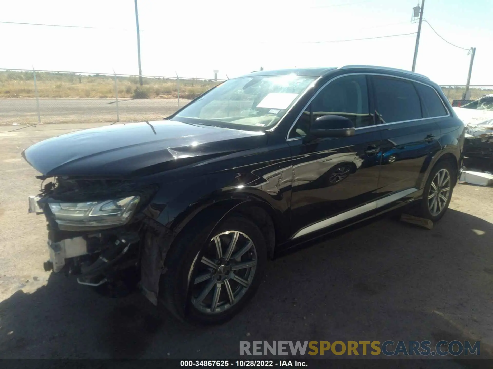 2 Photograph of a damaged car WA1LHAF77KD042283 AUDI Q7 2019