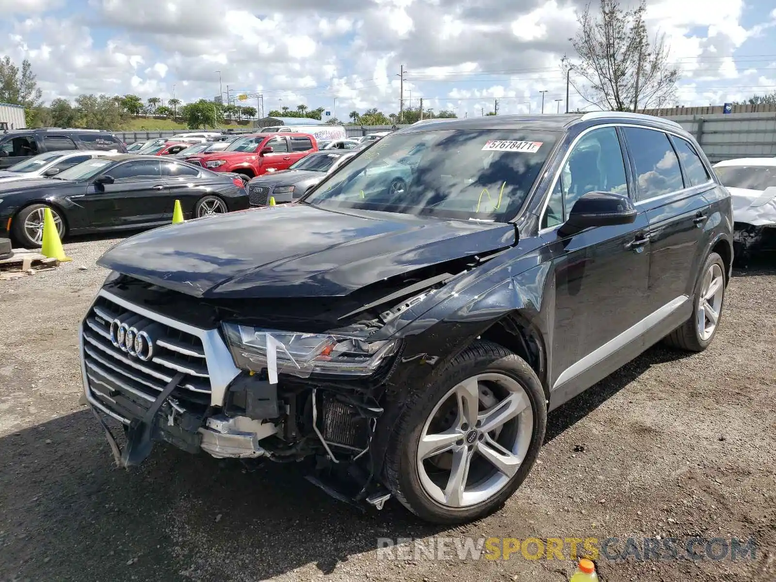 2 Photograph of a damaged car WA1VAAF72KD023606 AUDI Q7 2019