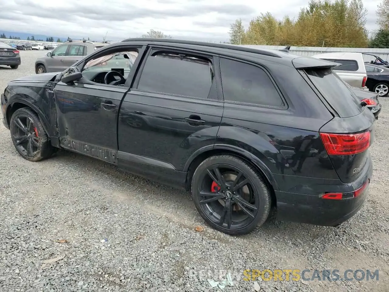 2 Photograph of a damaged car WA1VAAF78KD048929 AUDI Q7 2019
