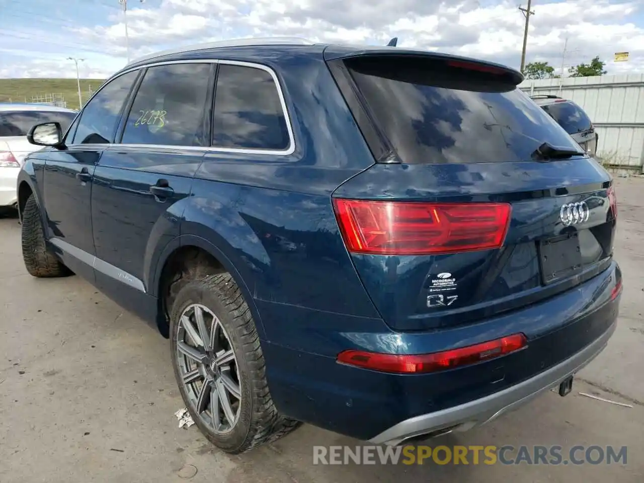 3 Photograph of a damaged car WA1VABF72KD044591 AUDI Q7 2019