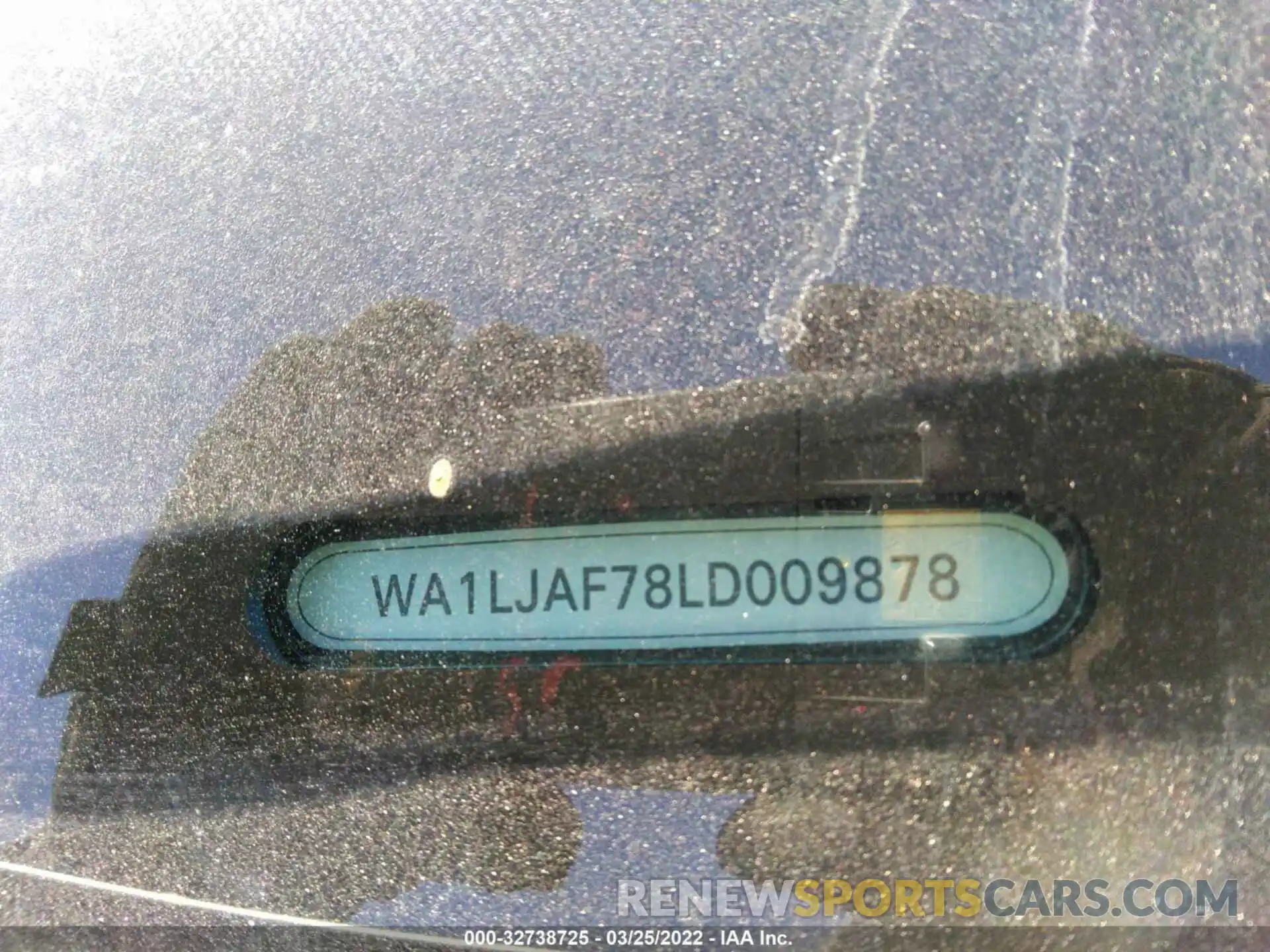 9 Photograph of a damaged car WA1LJAF78LD009878 AUDI Q7 2020