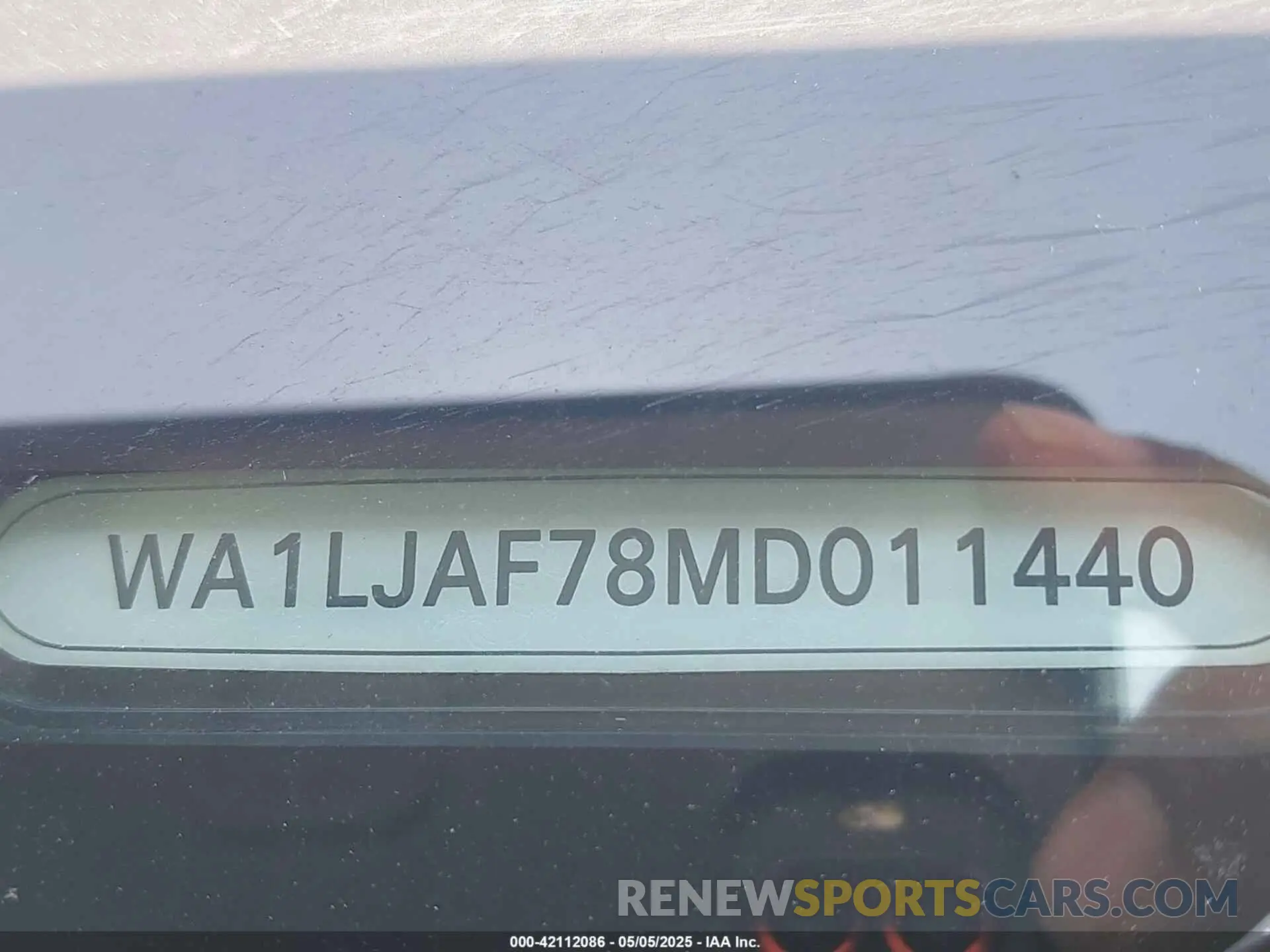 9 Photograph of a damaged car WA1LJAF78MD011440 AUDI Q7 2021