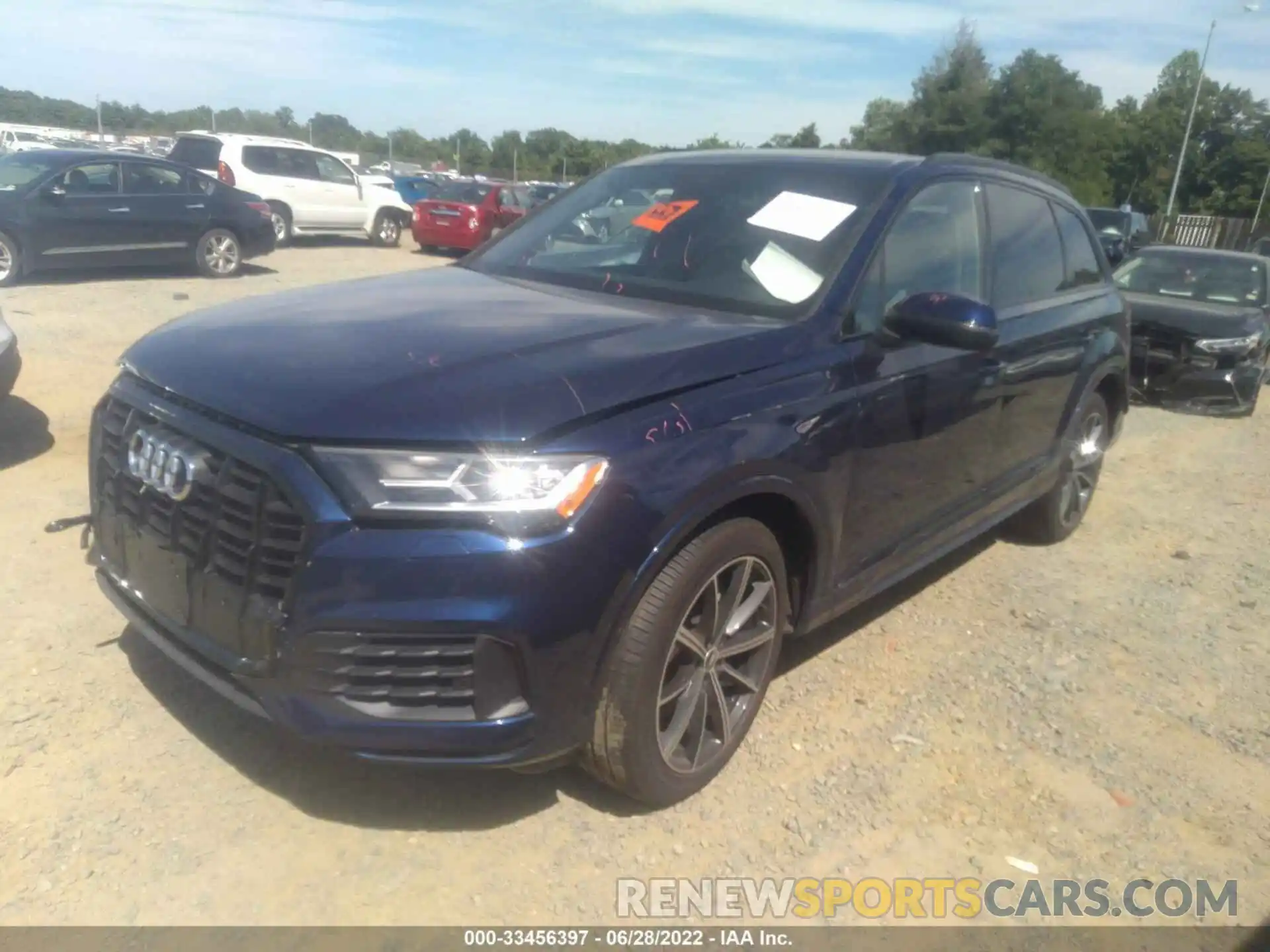 2 Photograph of a damaged car WA1LXAF75MD022426 AUDI Q7 2021