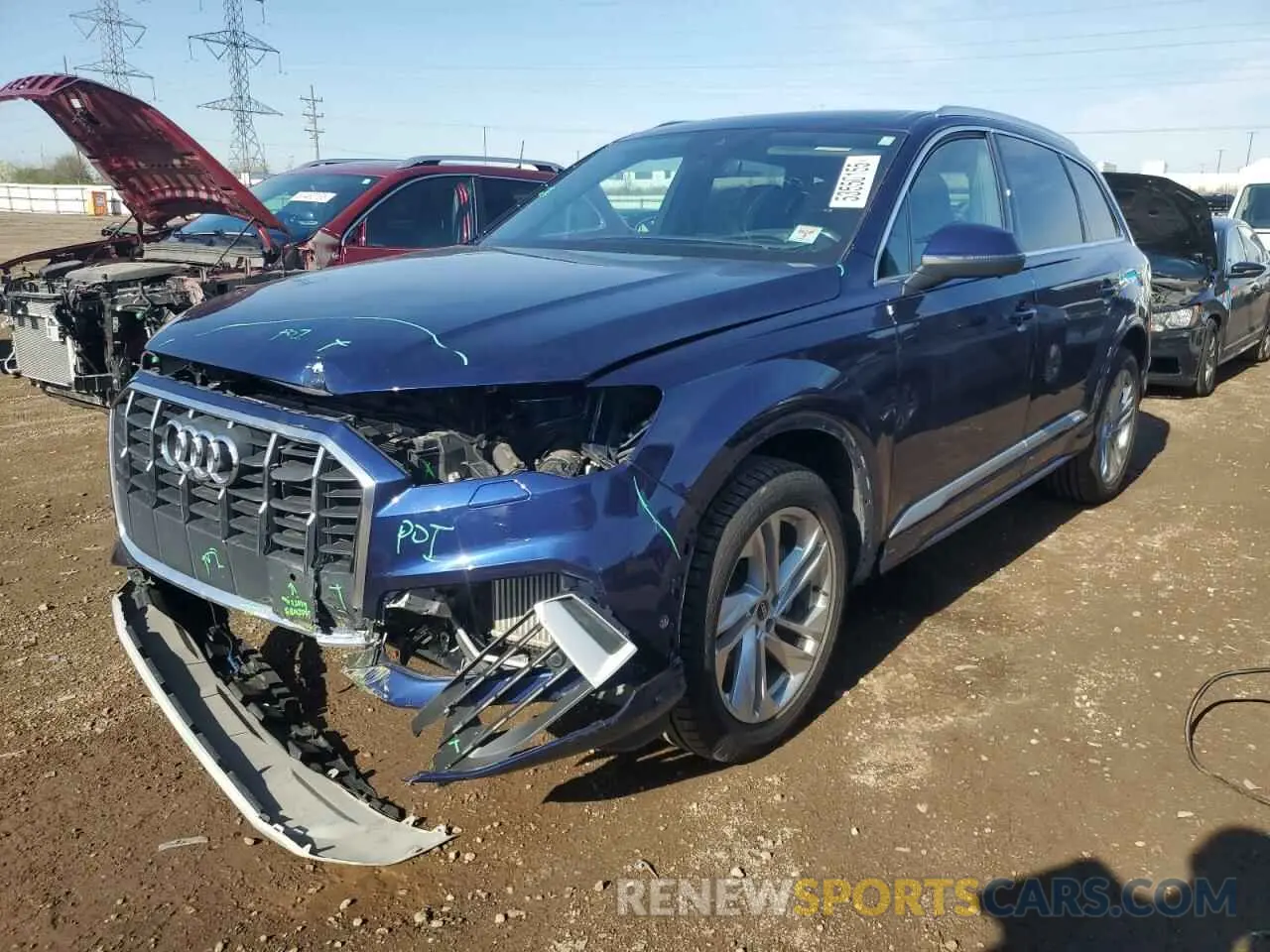 1 Photograph of a damaged car WA1LXAF76MD040708 AUDI Q7 2021