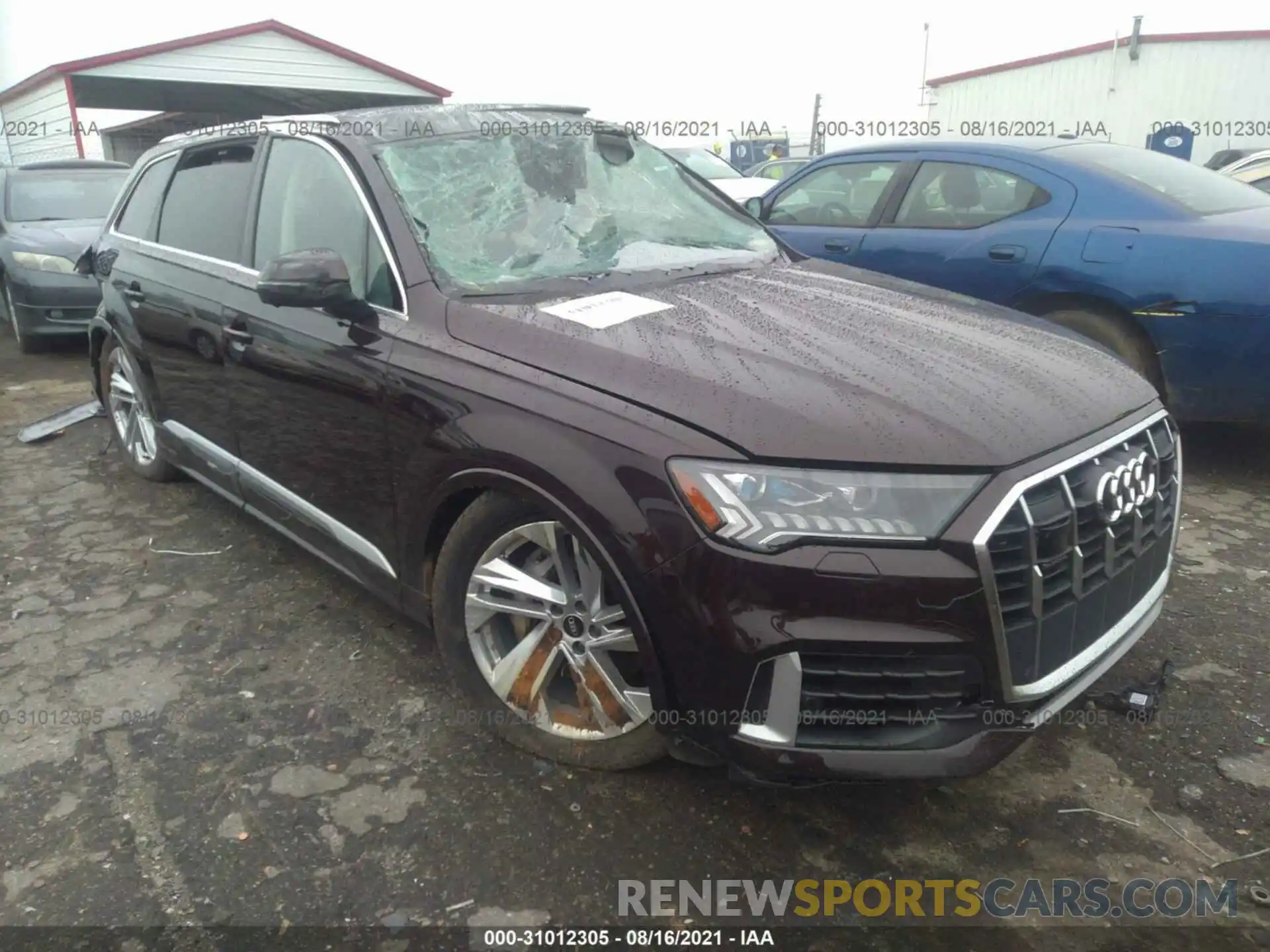 1 Photograph of a damaged car WA1VXAF7XMD030062 AUDI Q7 2021