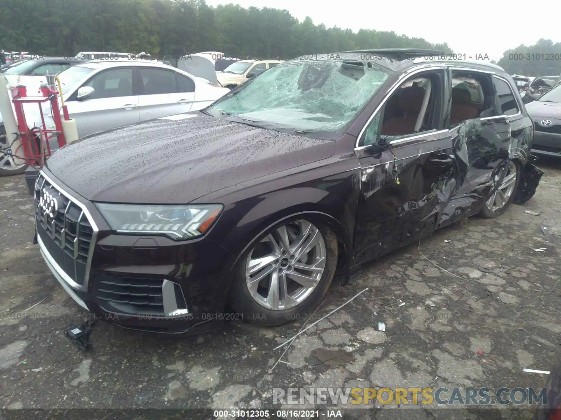 2 Photograph of a damaged car WA1VXAF7XMD030062 AUDI Q7 2021