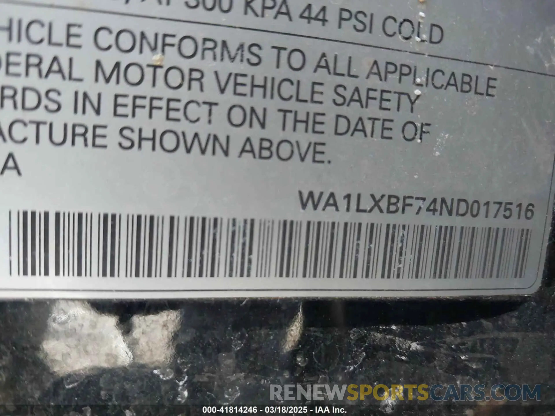 9 Photograph of a damaged car WA1LXBF74ND017516 AUDI Q7 2022
