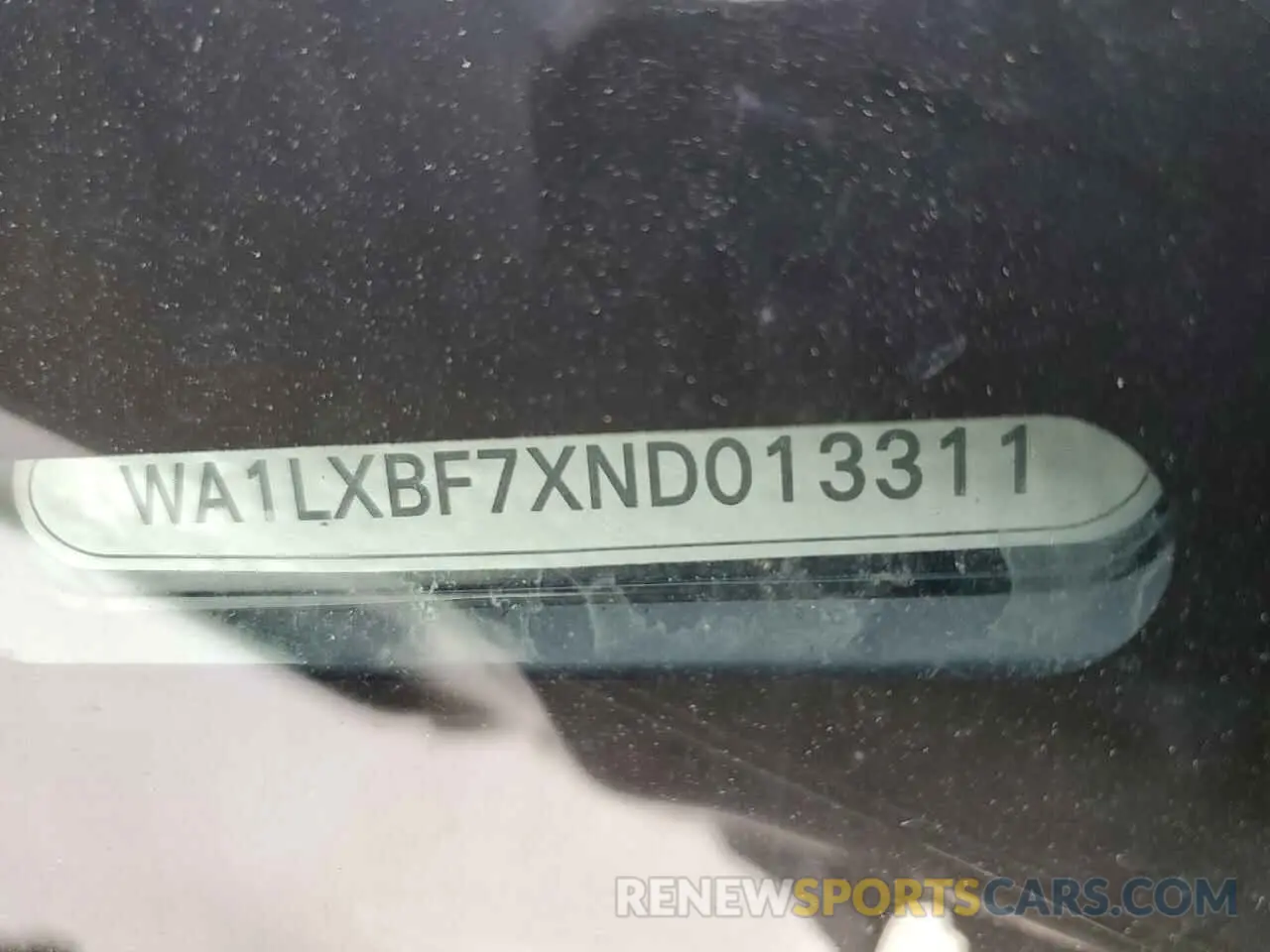 13 Photograph of a damaged car WA1LXBF7XND013311 AUDI Q7 2022