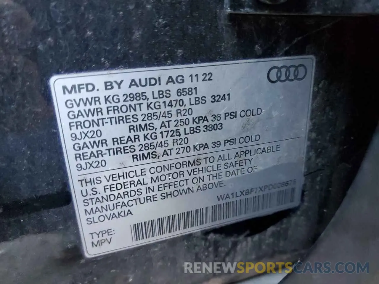 12 Photograph of a damaged car WA1LXBF7XPD008676 AUDI Q7 2023