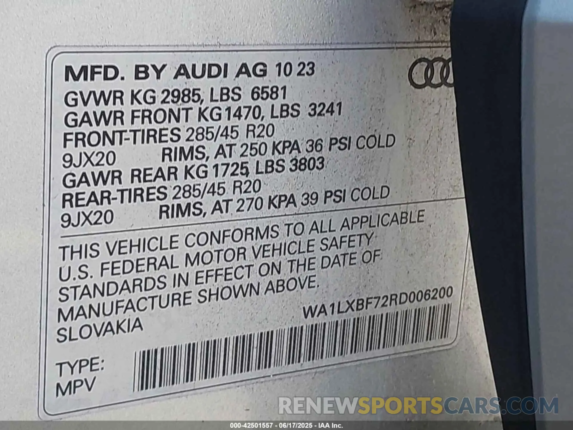 9 Photograph of a damaged car WA1LXBF72RD006200 AUDI Q7 2024