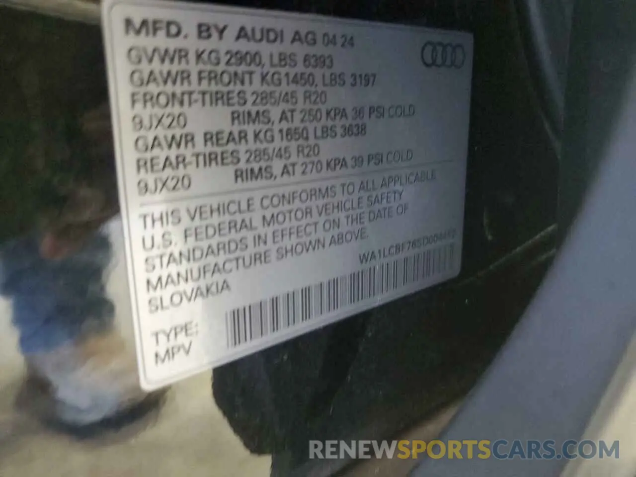 13 Photograph of a damaged car WA1LCBF76SD004452 AUDI Q7 2025
