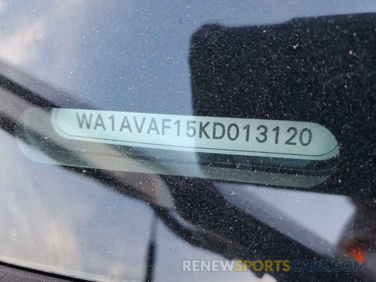 14 Photograph of a damaged car WA1AVAF15KD013120 AUDI Q8 2019